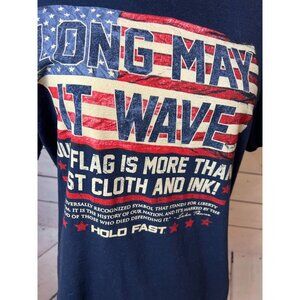 Hold Fast USA Flag Tee Shirt Medium Mens Short‎ sleeve graphic T-shirt american